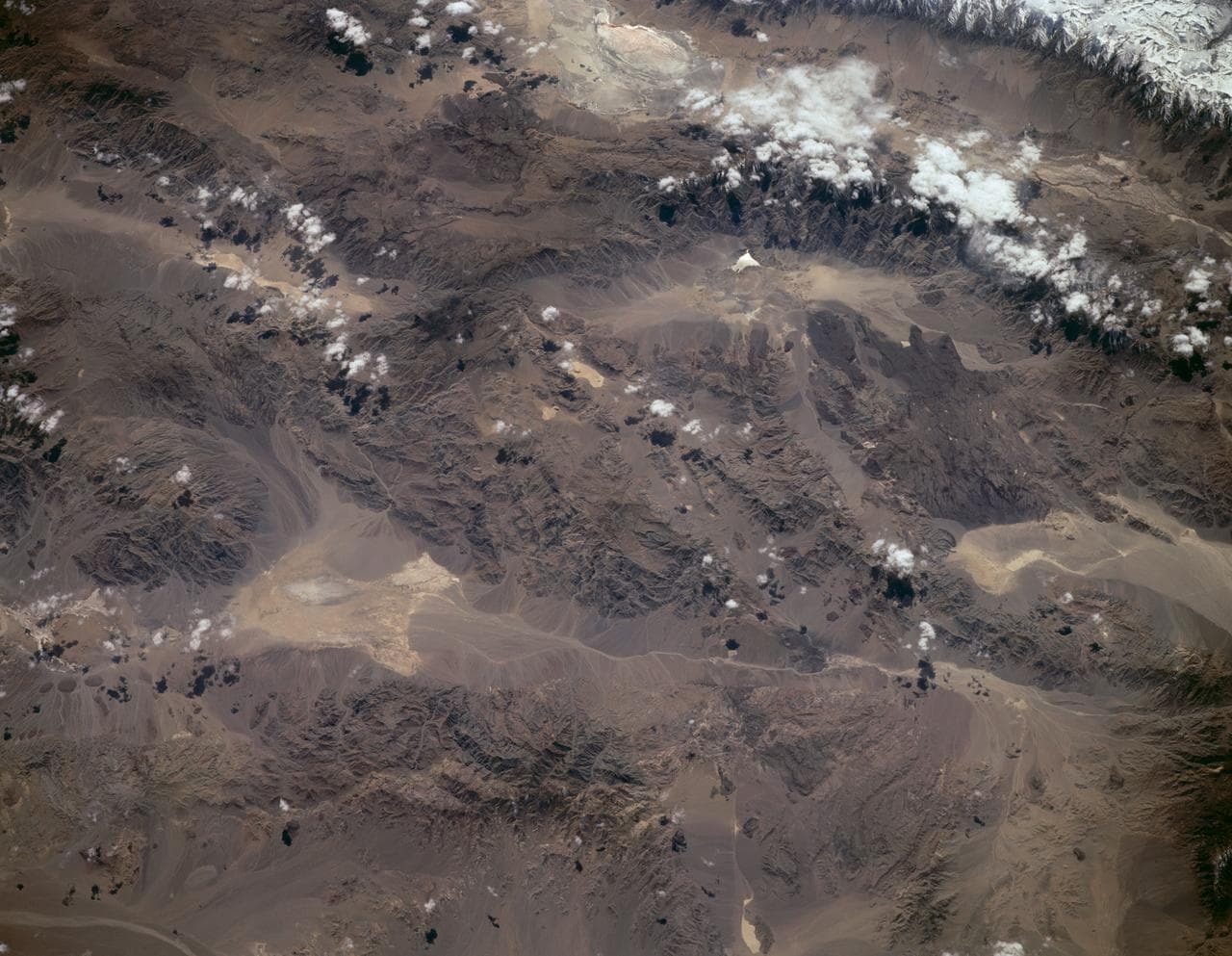 Sierra Nevada, California as seen from STS-59
