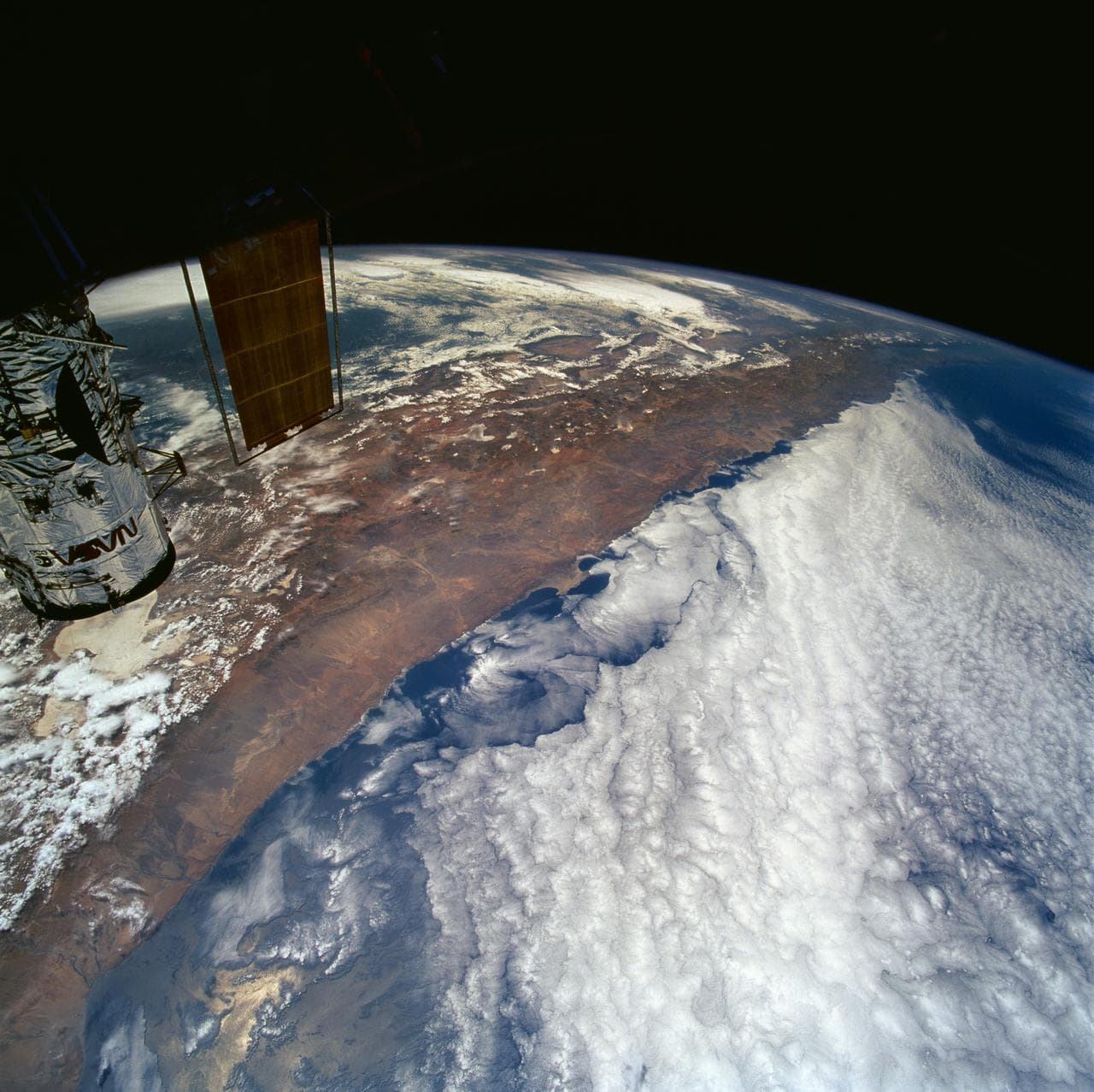 Northern Chile and Andes Mountains seen from STS-61 Shuttle Endeavour