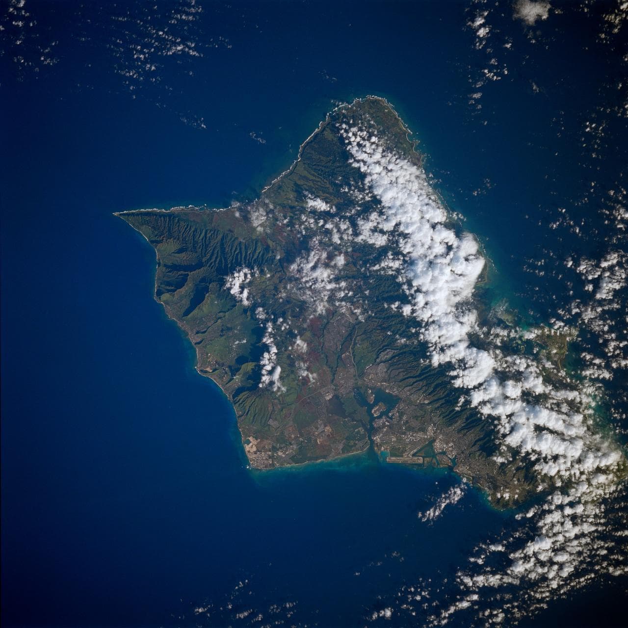 Earth observations taken from Space Shuttle Columbia during STS-80 mission